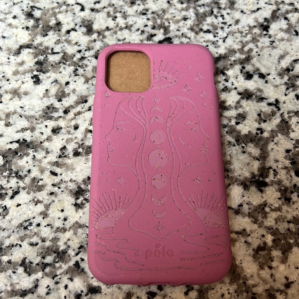 iPhone 11 Pro case pela case cassis reflect pink compostable sustainable